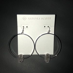 Kendra Scott Elora Earrings in Platinum Druzy